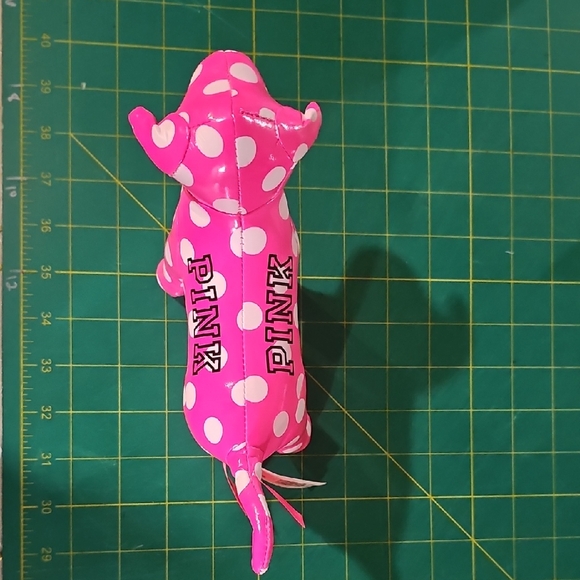 PINK Victoria's Secret Pink and White Polka Dot Dog - Picture 1 of 3